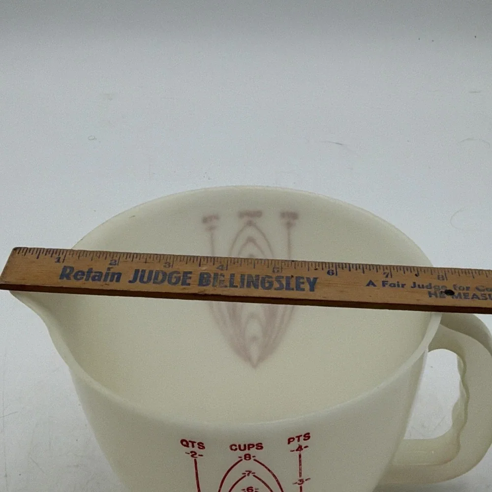 Vintage TUPPERWARE Mix N Store 8 Cup 2 Qt Measuring Bowl Pitcher No Lid 500-2